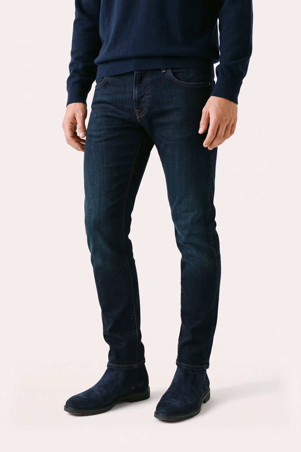 Nick jeans in katoen stretch | FULL_WIDTH | BLUE NAVY