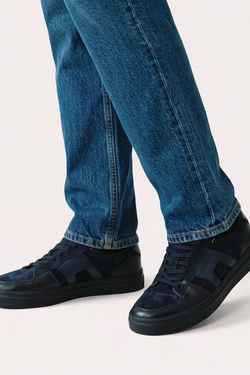 Sneakers sportive uomo DBS in camoscio | FULL_WIDTH | BLUE NAVY