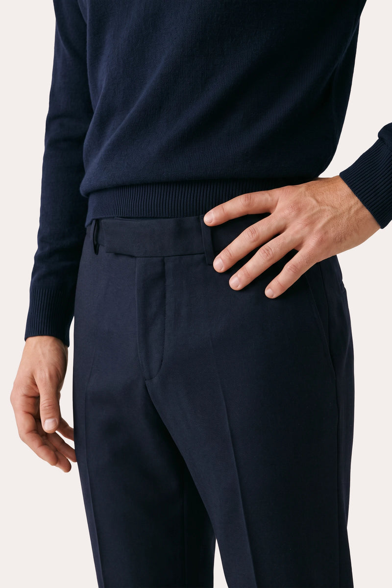 Broek in wol | FULL_WIDTH | BLUE NAVY
