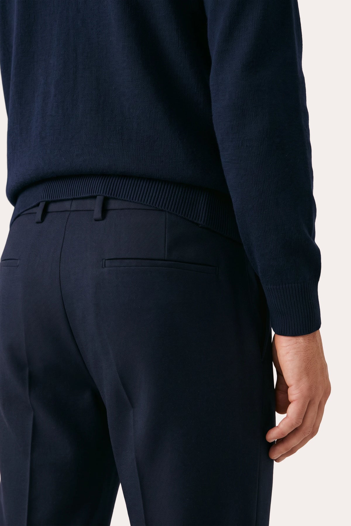 Broek in wol | FULL_WIDTH | BLUE NAVY