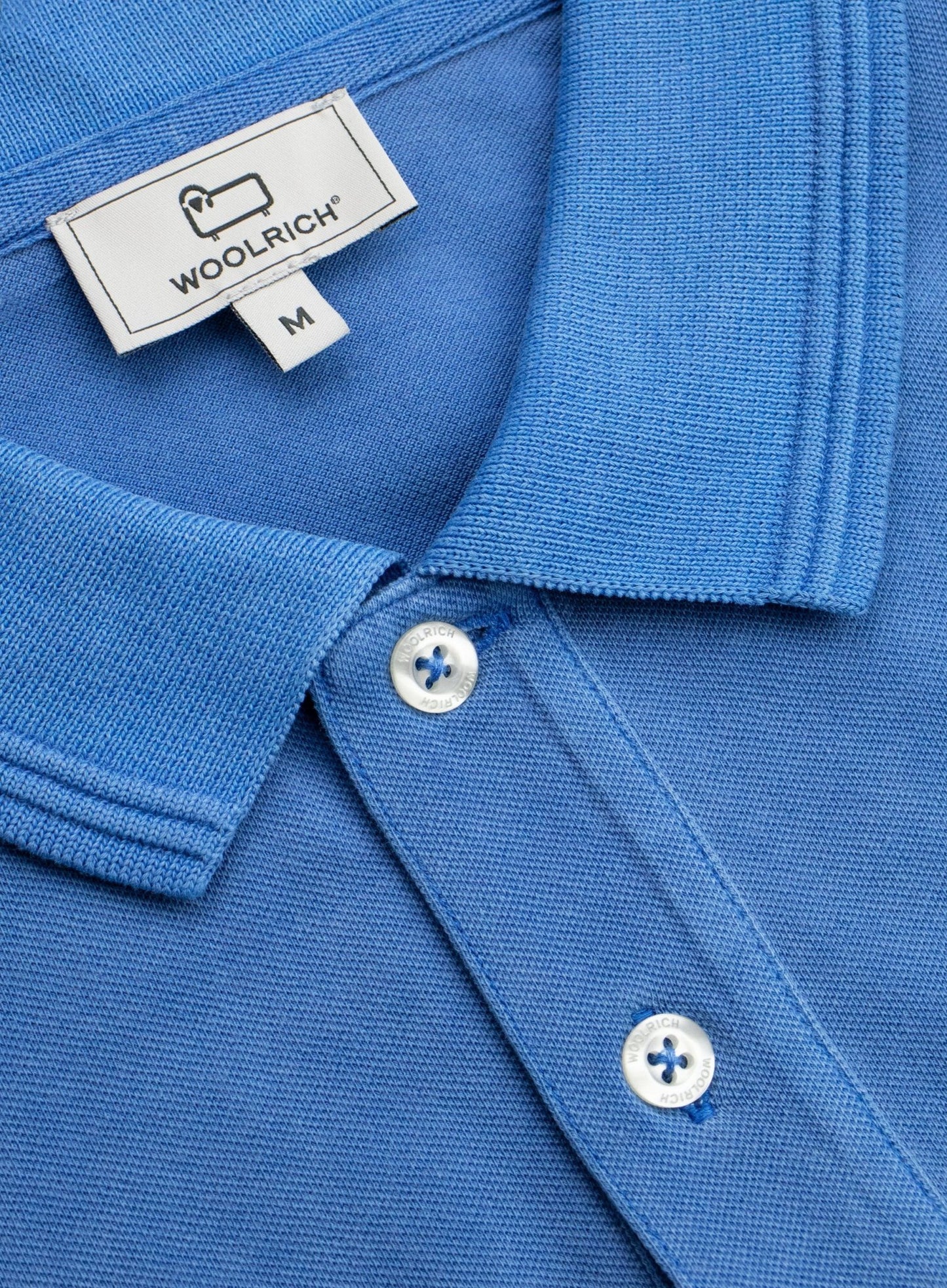 Regular-fit piqué stretch polo | Blauw