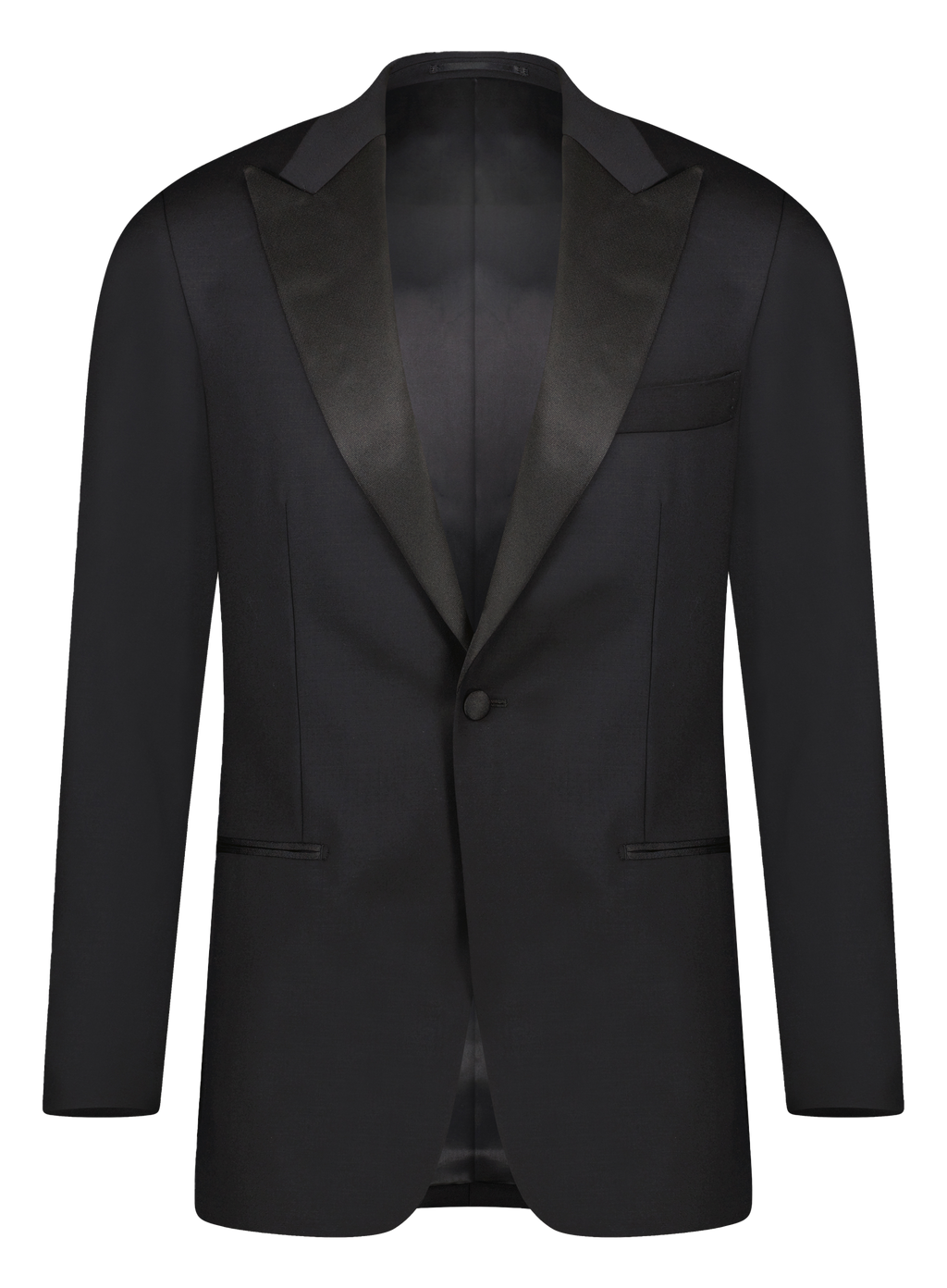 Tuxedo in wol stretch | Zwart