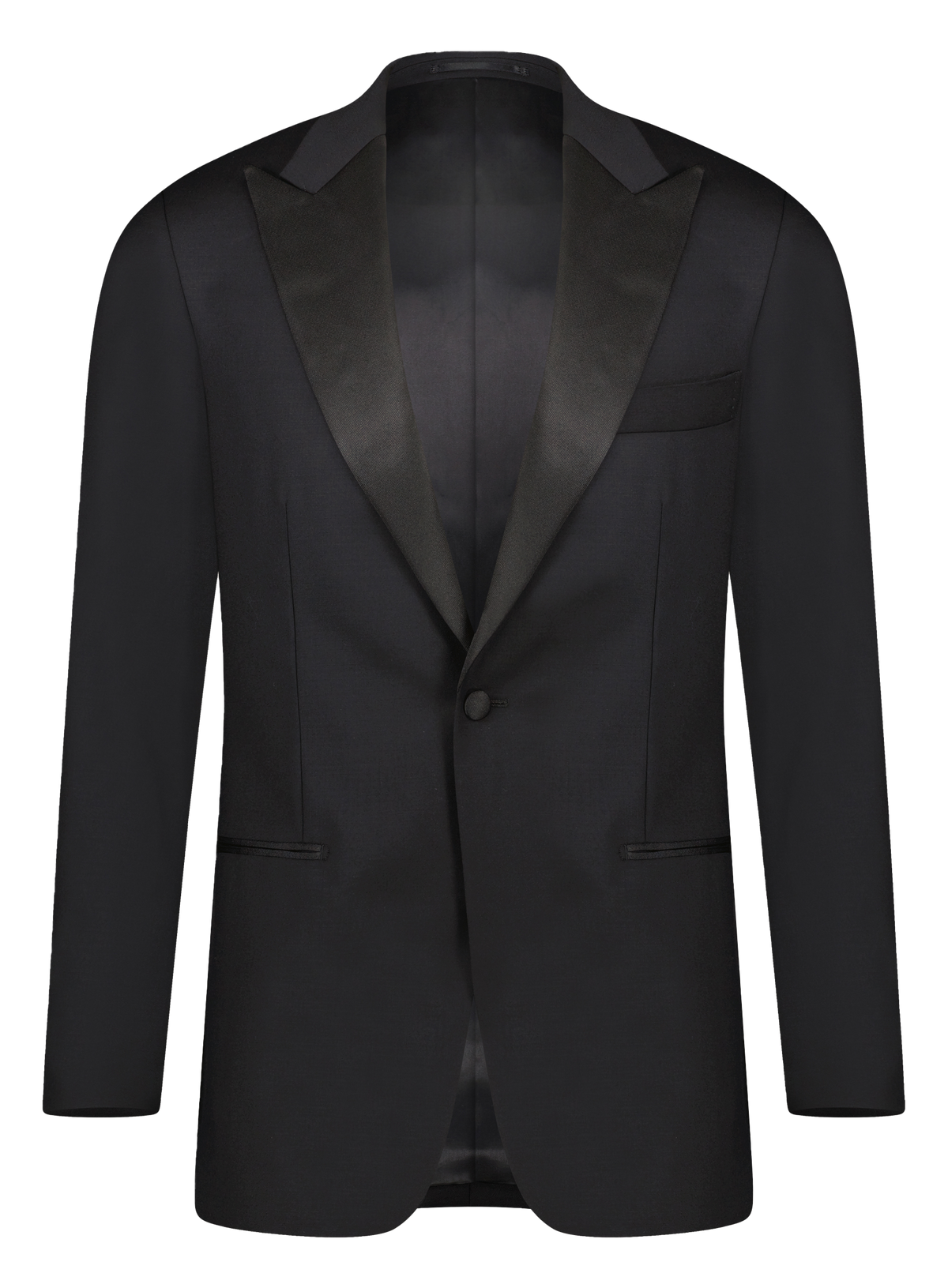Tuxedo in wol stretch | Zwart