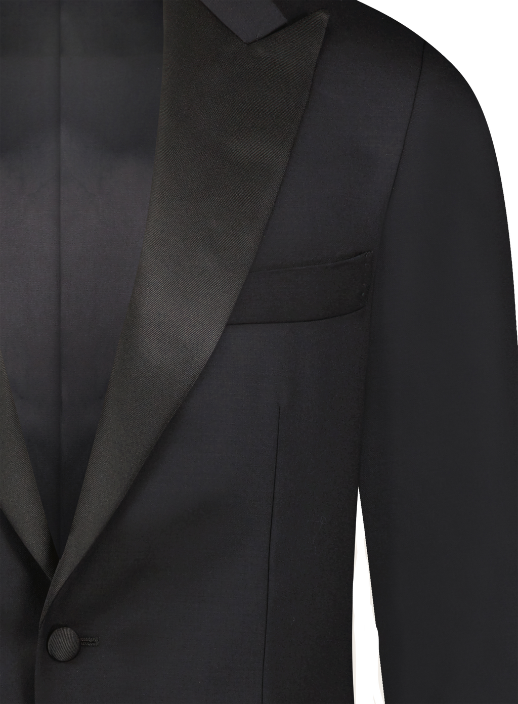 Tuxedo in wol stretch | FULL_WIDTH | Zwart