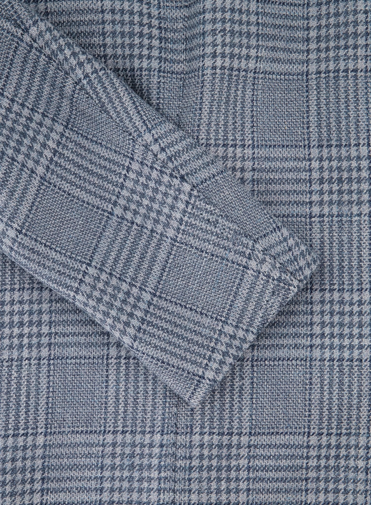 Handgemaakt glencheck jasje van wol | L.Blauw