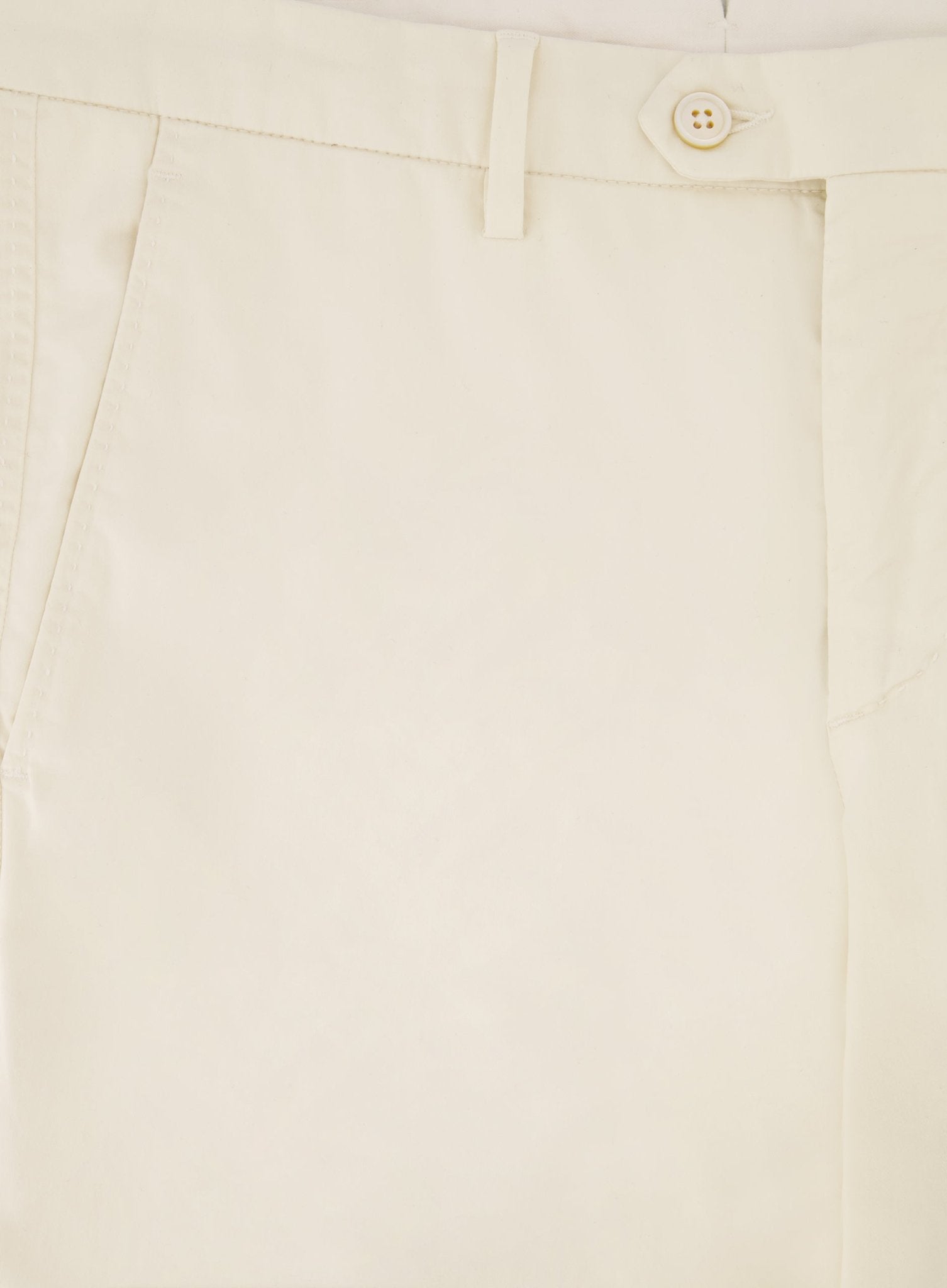 Slim-fit pantalon van katoen | Wit