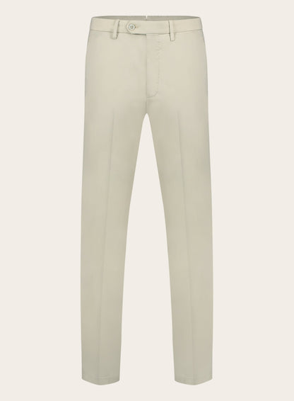 Slim-fit pantalon van katoen | L.BEIGE