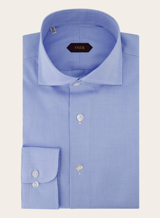 Gingham shirt van katoen | Blauw