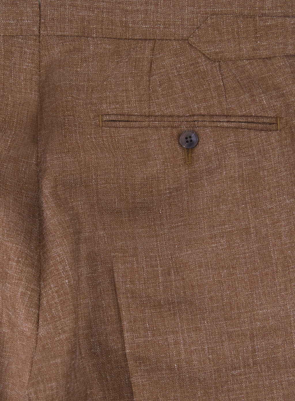 Pantalon van wol, zijde en linnen | FULL_WIDTH  | Roest