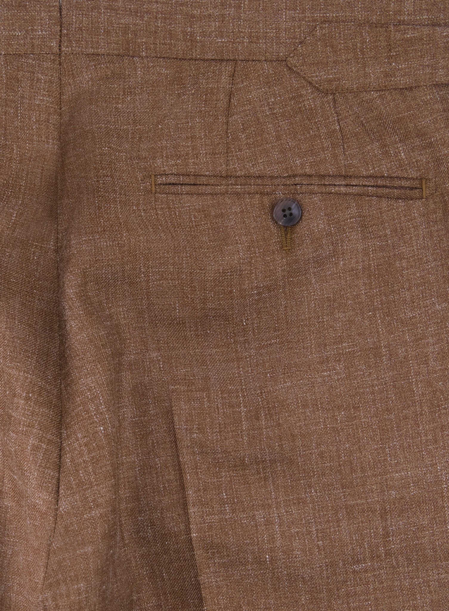 Pantalon van wol, zijde en linnen | FULL_WIDTH  | Roest