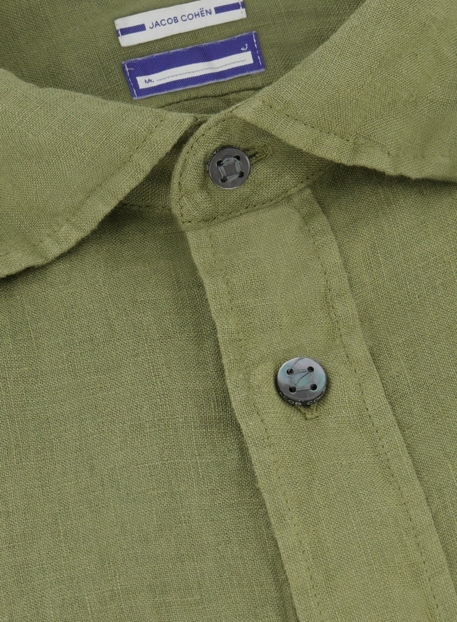 Shirt van linnen | Groen