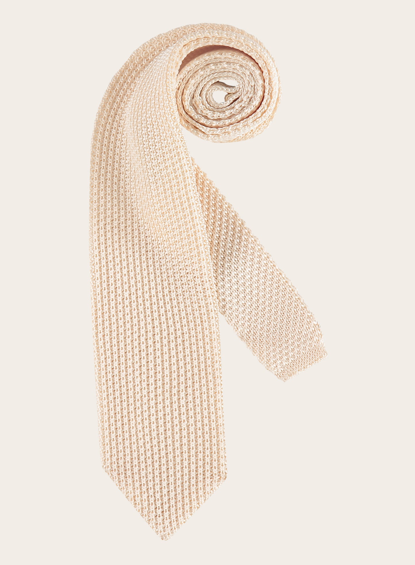 Knitted stropdas | Beige