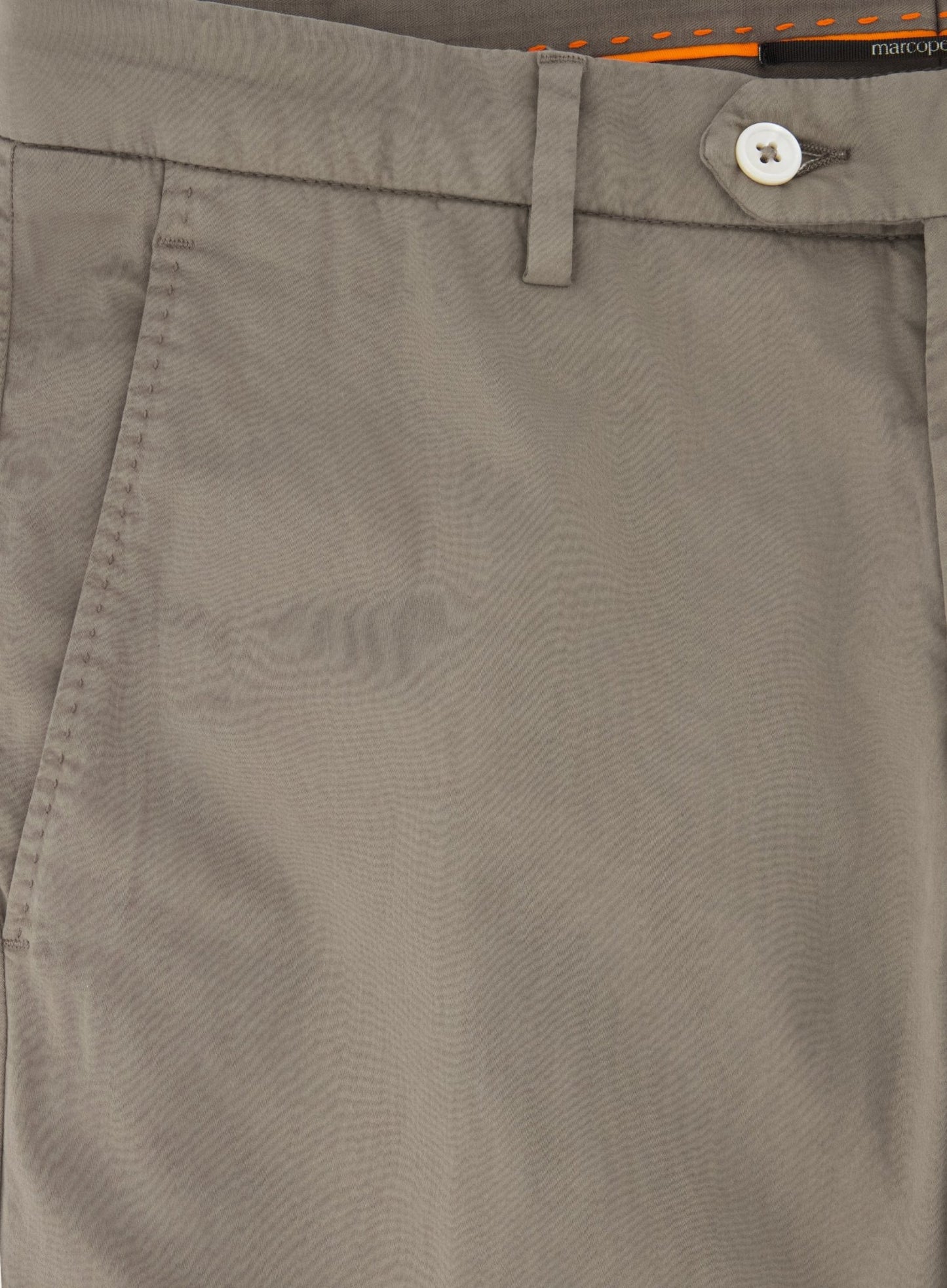 Slim-fit pantalon van katoen | TAUPE