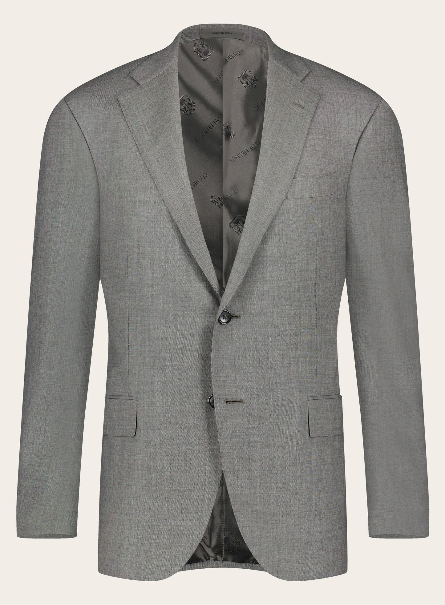 Regular-fit virgin wollen pak