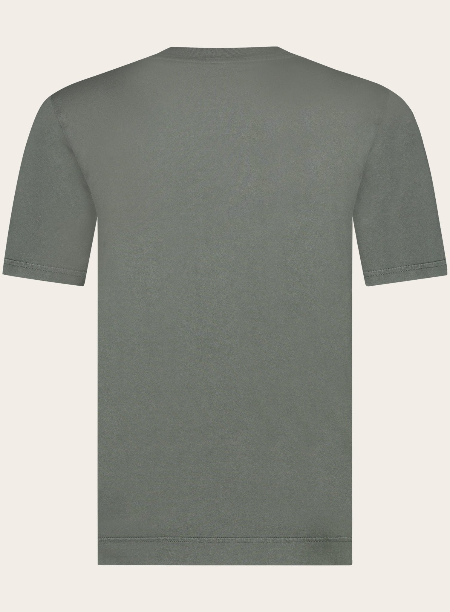 Crewneck T-shirt van katoen | Groen