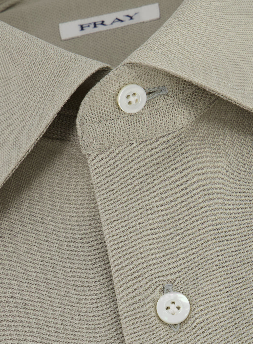 Regular-fit Gabriel piqué overhemd | FULL_WIDTH | Beige