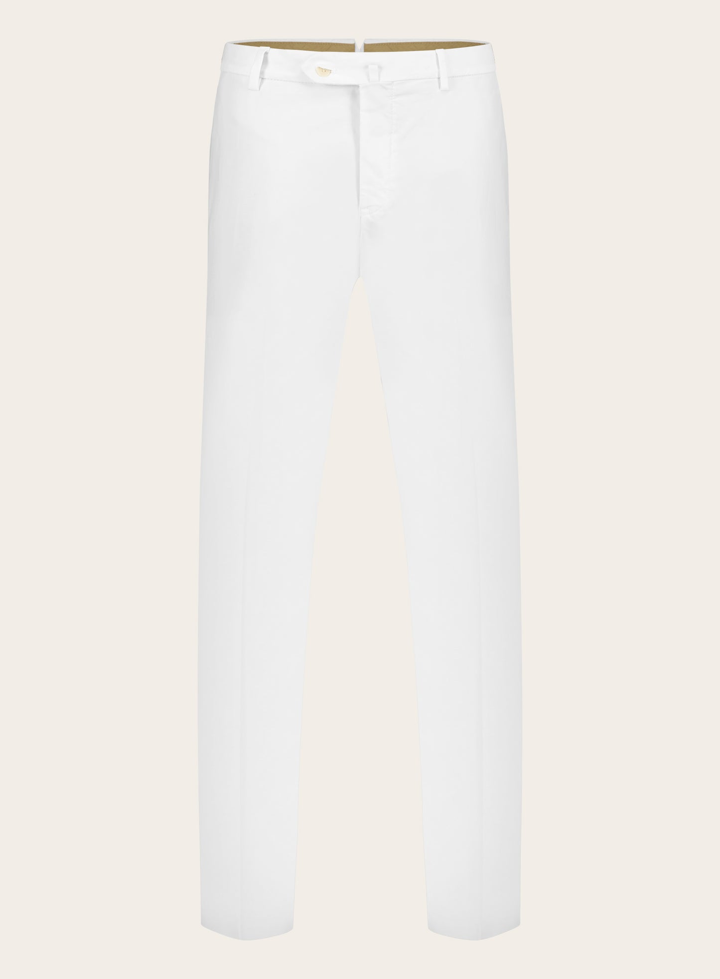 Slim-fit pantalon in stretch-katoen | Wit