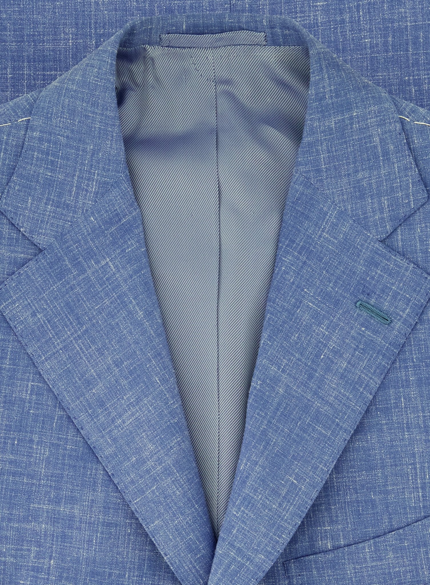 Handgemaakt pak van wol en linnen | FULL_WIDTH | L.Blauw