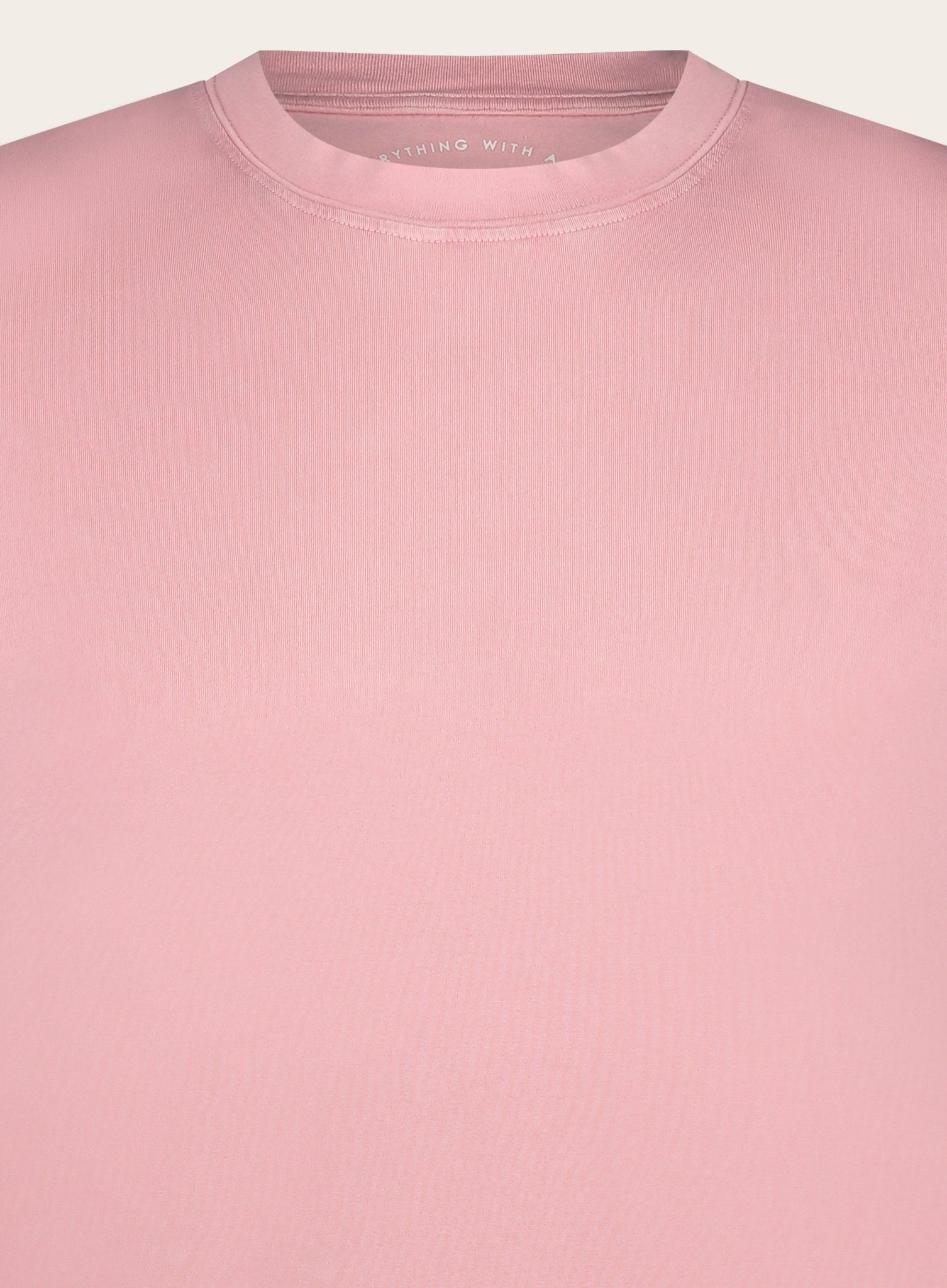 Crewneck T-shirt van katoen | FULL_WIDTH | Roze