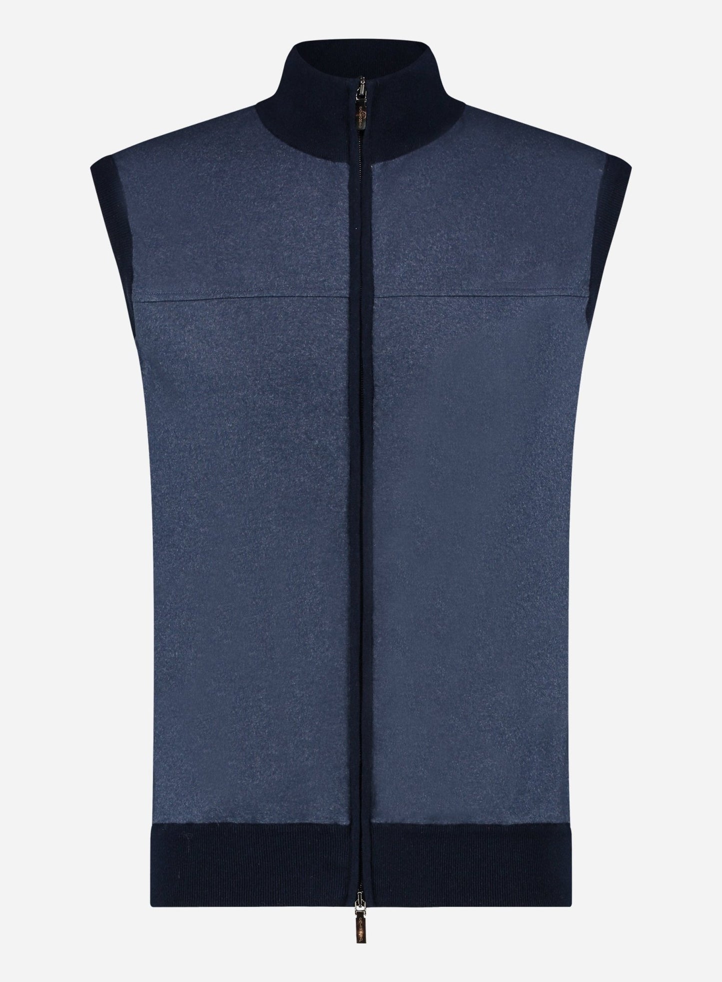 Slim-fit cashmere-zijde bodywarmer