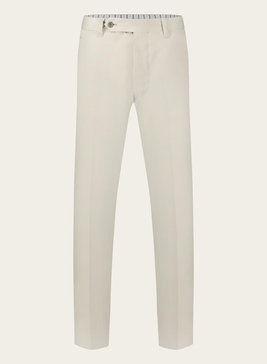 Regular-fit stretch pantalon.- Beige