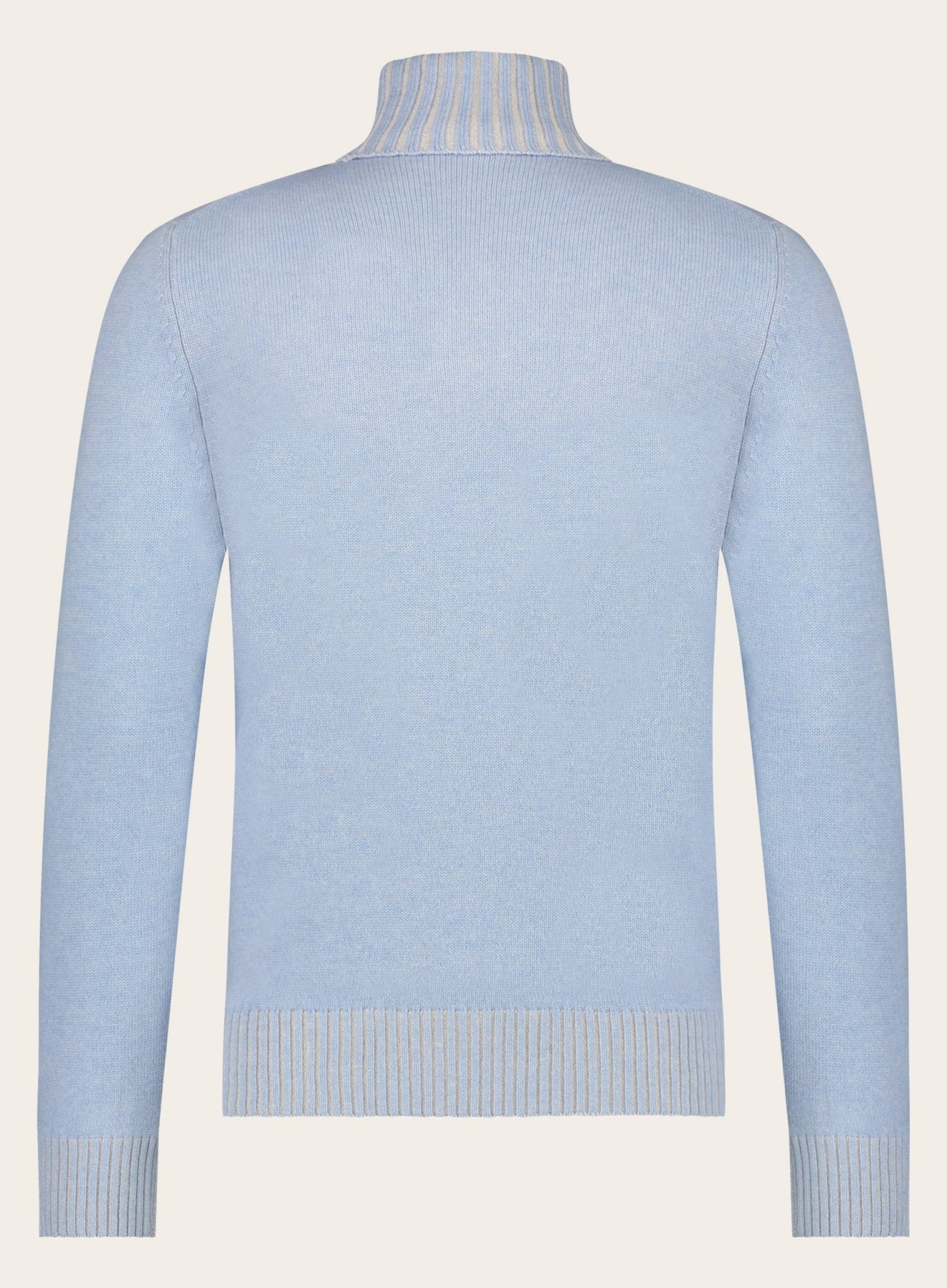 Virgin-wollen cashmere coltrui | L.Blauw