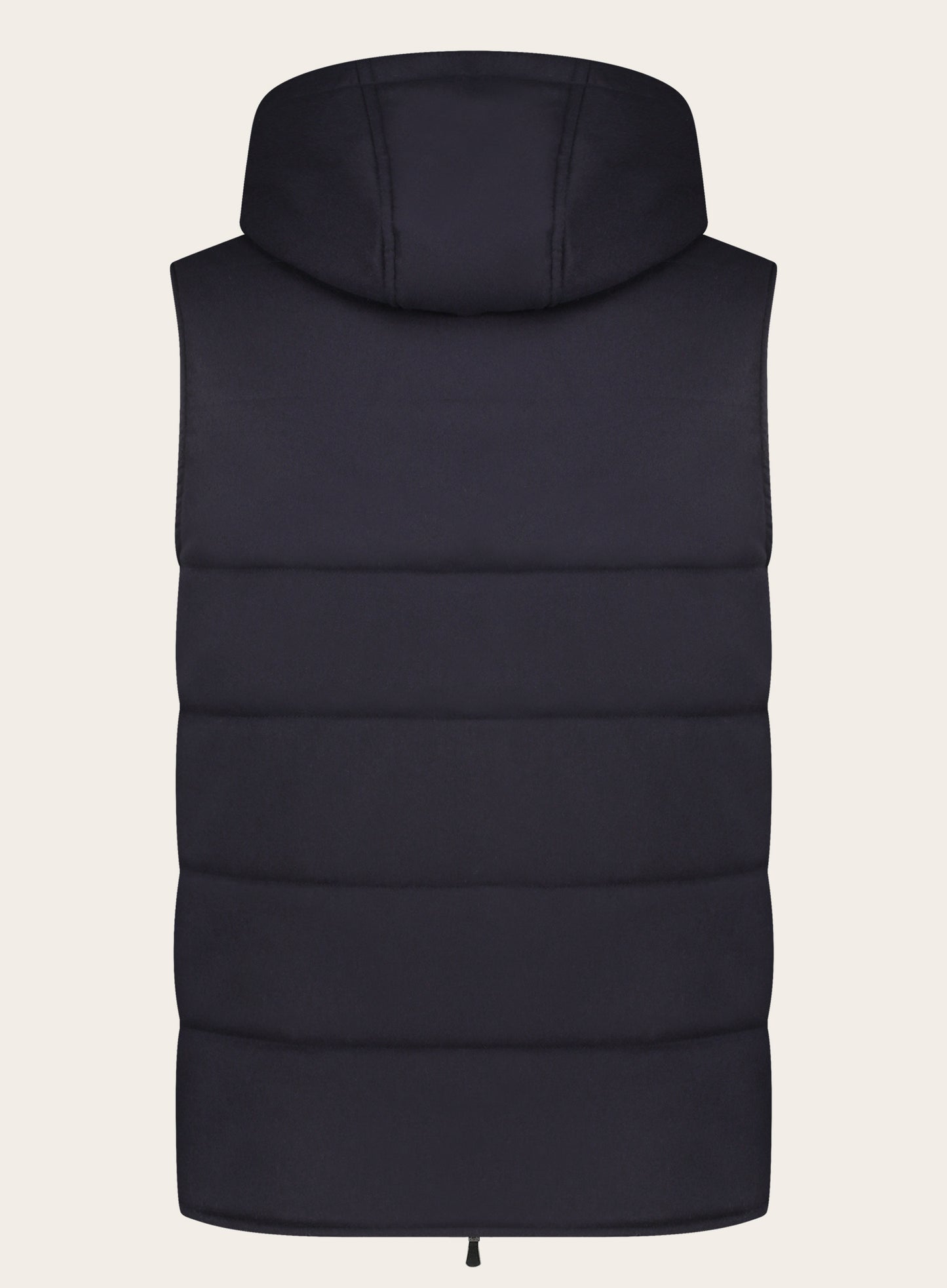 Virgin wollen bodywarmer met capuchon