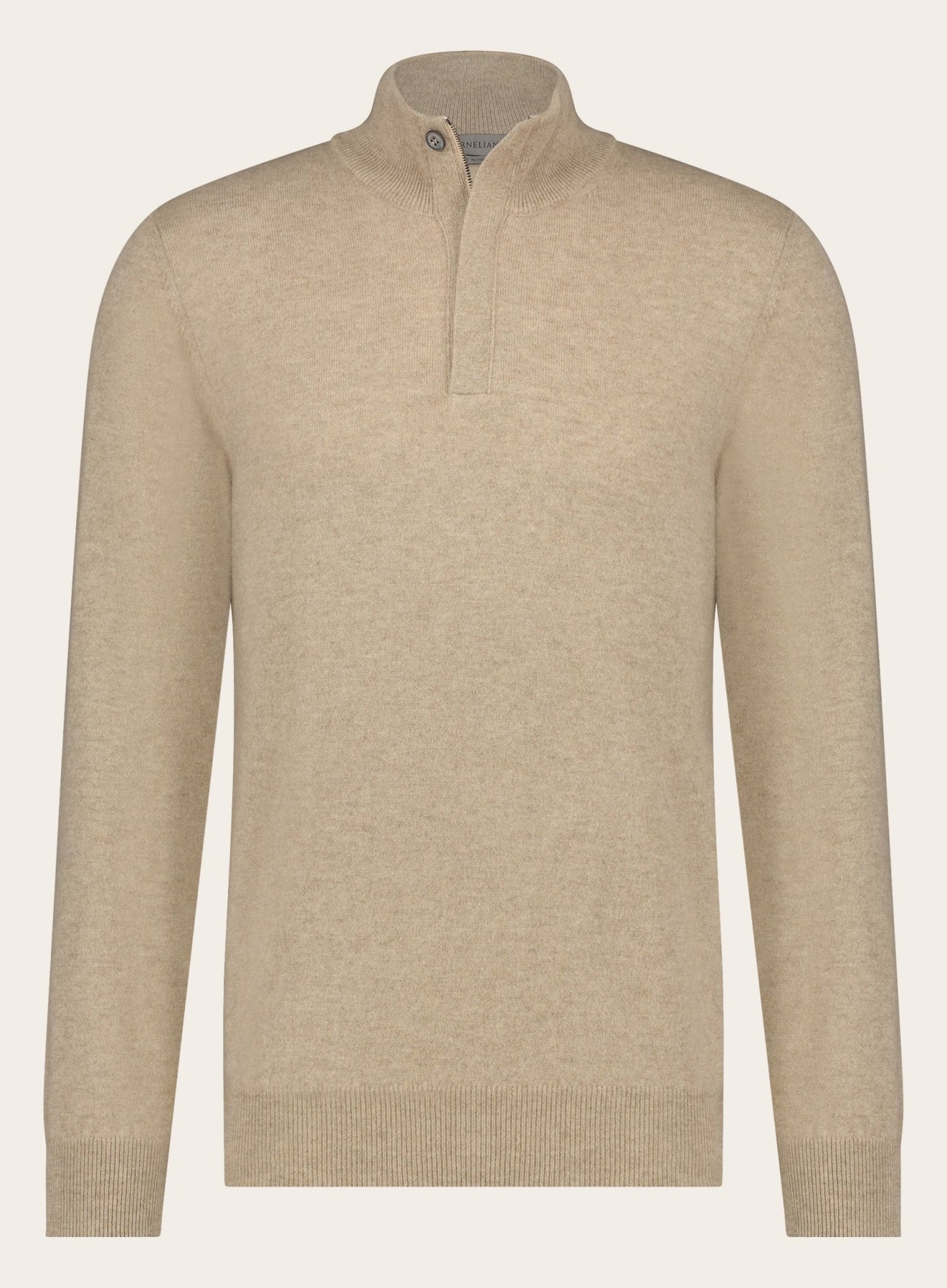 Regular-fit cashmere trui | Beige