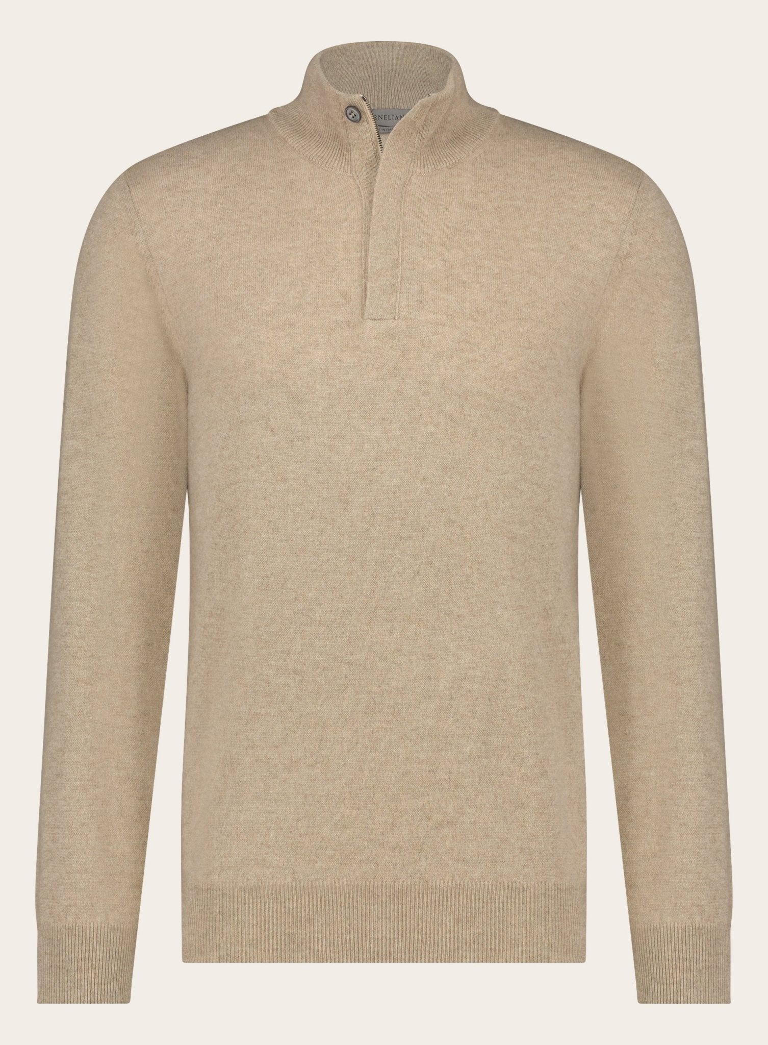 Regular-fit cashmere trui | Beige