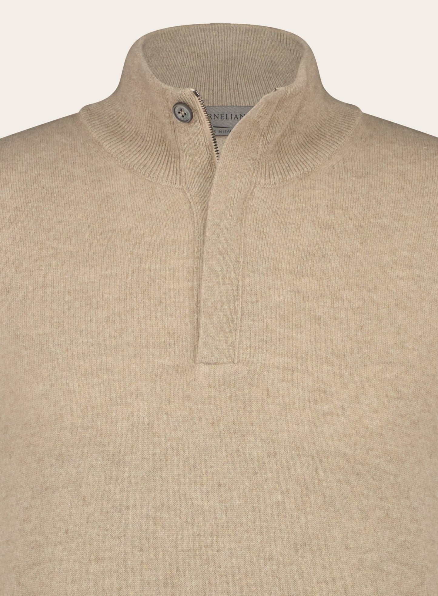 Regular-fit cashmere trui | Beige