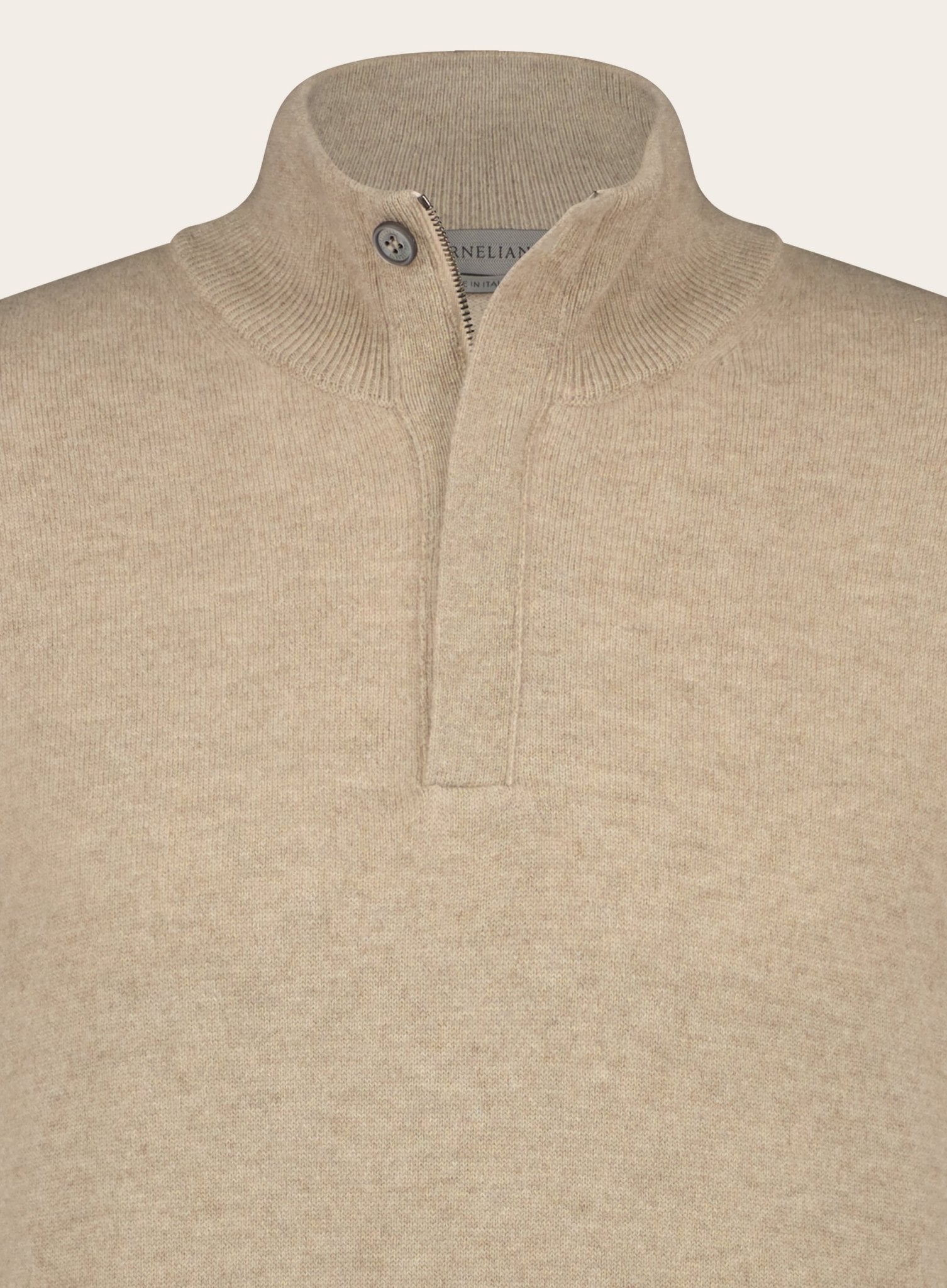 Regular-fit cashmere trui | Beige