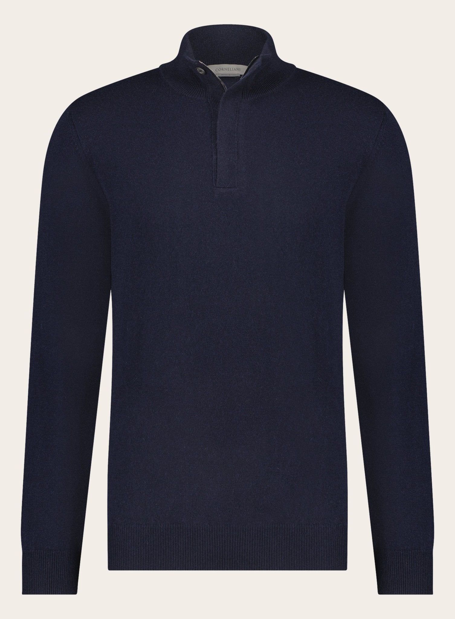 Regular-fit cashmere trui | BLUE NAVY