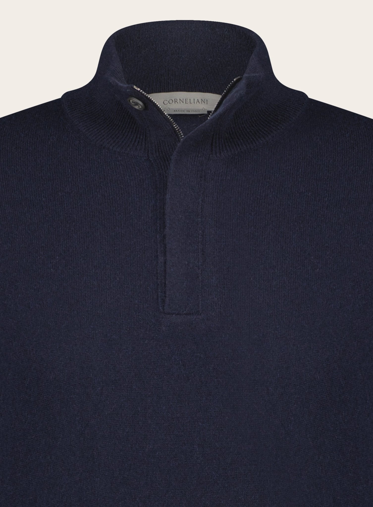 Regular-fit cashmere trui | BLUE NAVY