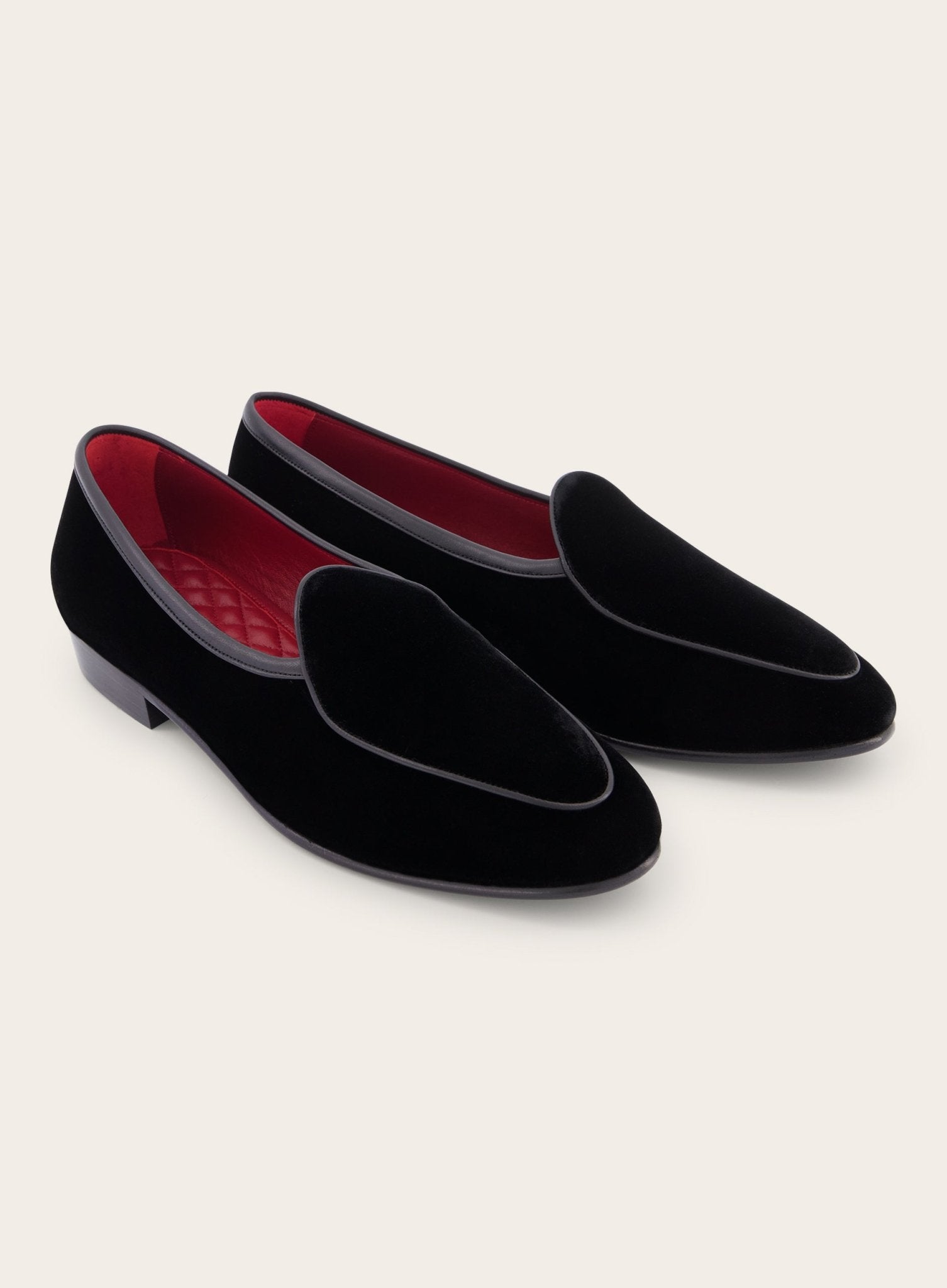 Velours loafers | Zwart