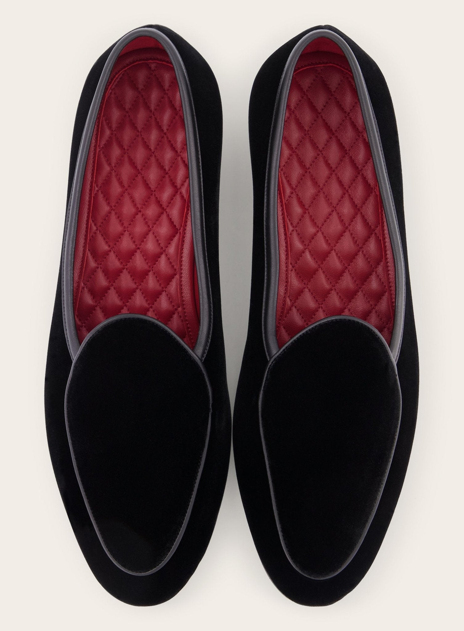 Velours loafers | Zwart