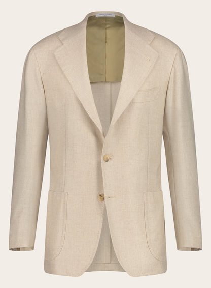 Regular-fit cashmere jasje