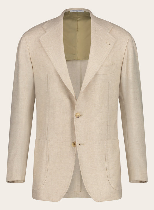 Regular-fit cashmere jasje