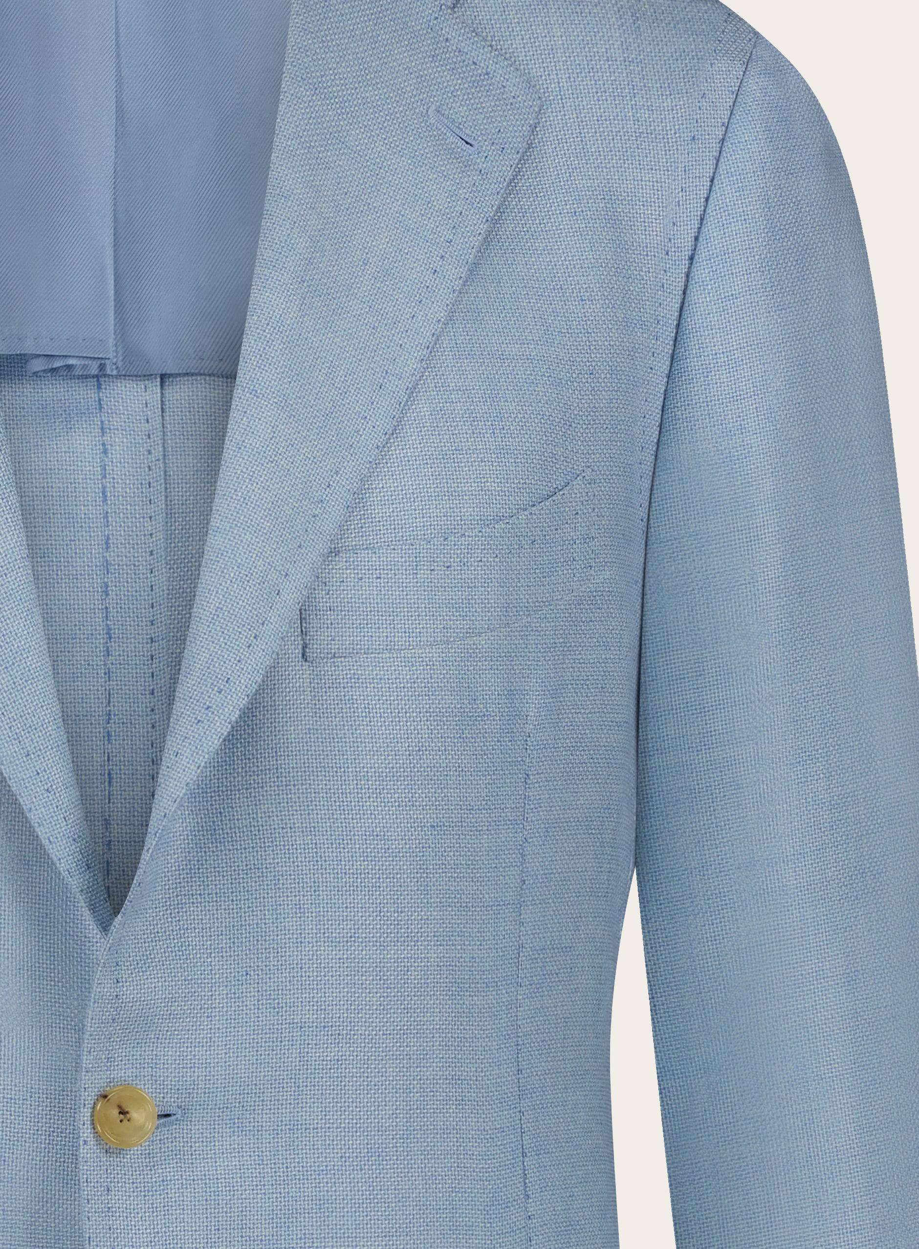 Handgemaakt cashmere-zijden jasje | L.Blauw
