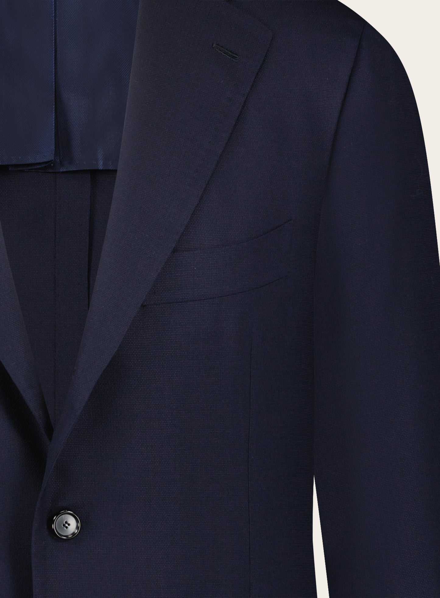 Handgemaakt wollen jasje | BLUE NAVY