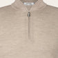 Trui met ritssluiting Cashmere-zijde | TAUPE