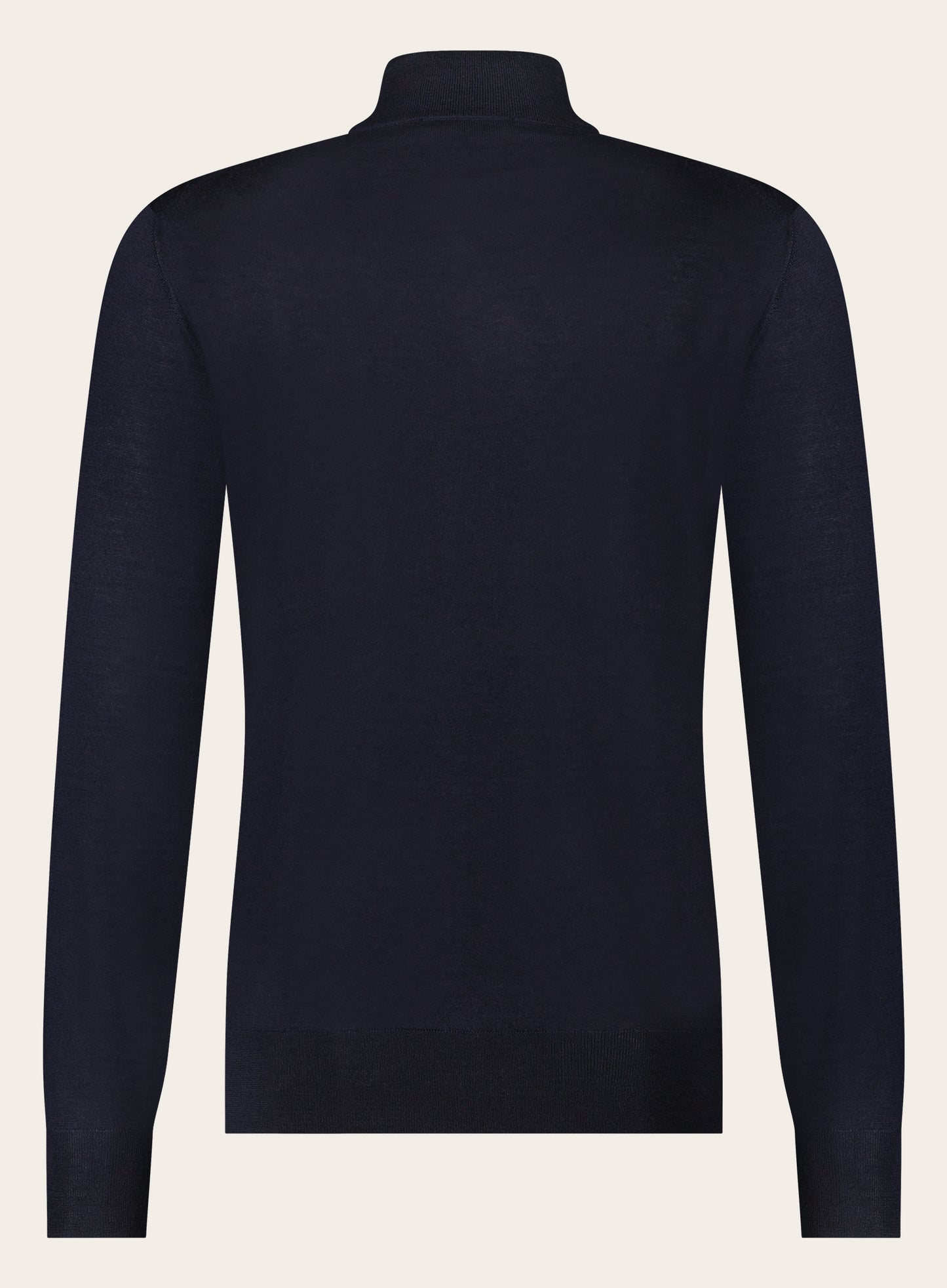Trui met ritssluiting Cashmere-zijde | BLUE NAVY