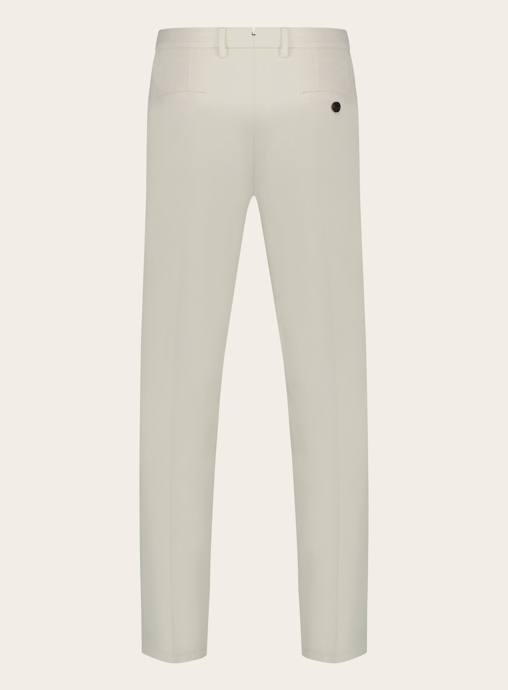 Regular-fit katoenen pantalon | Wit