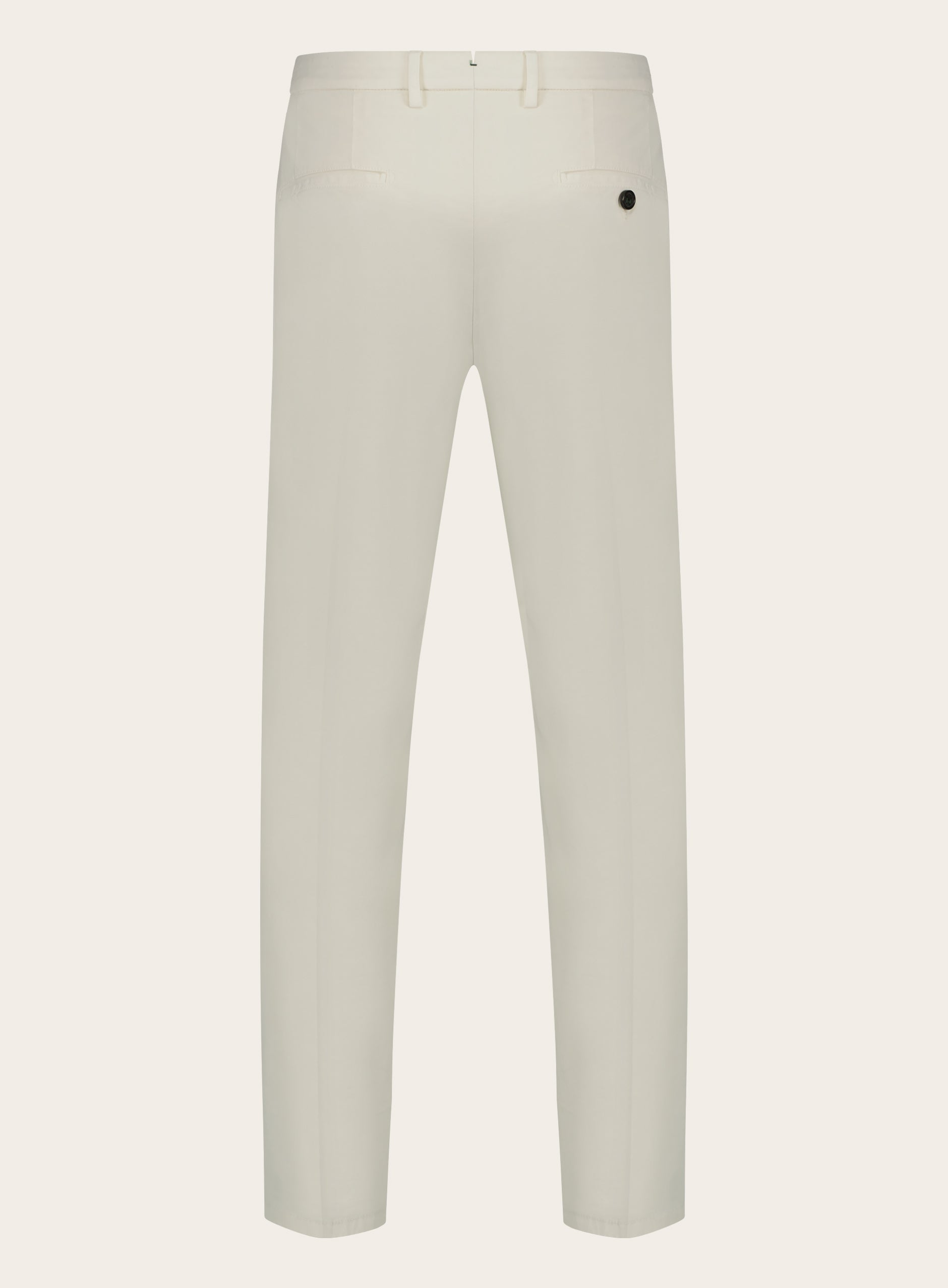 Regular-fit katoenen pantalon | Wit