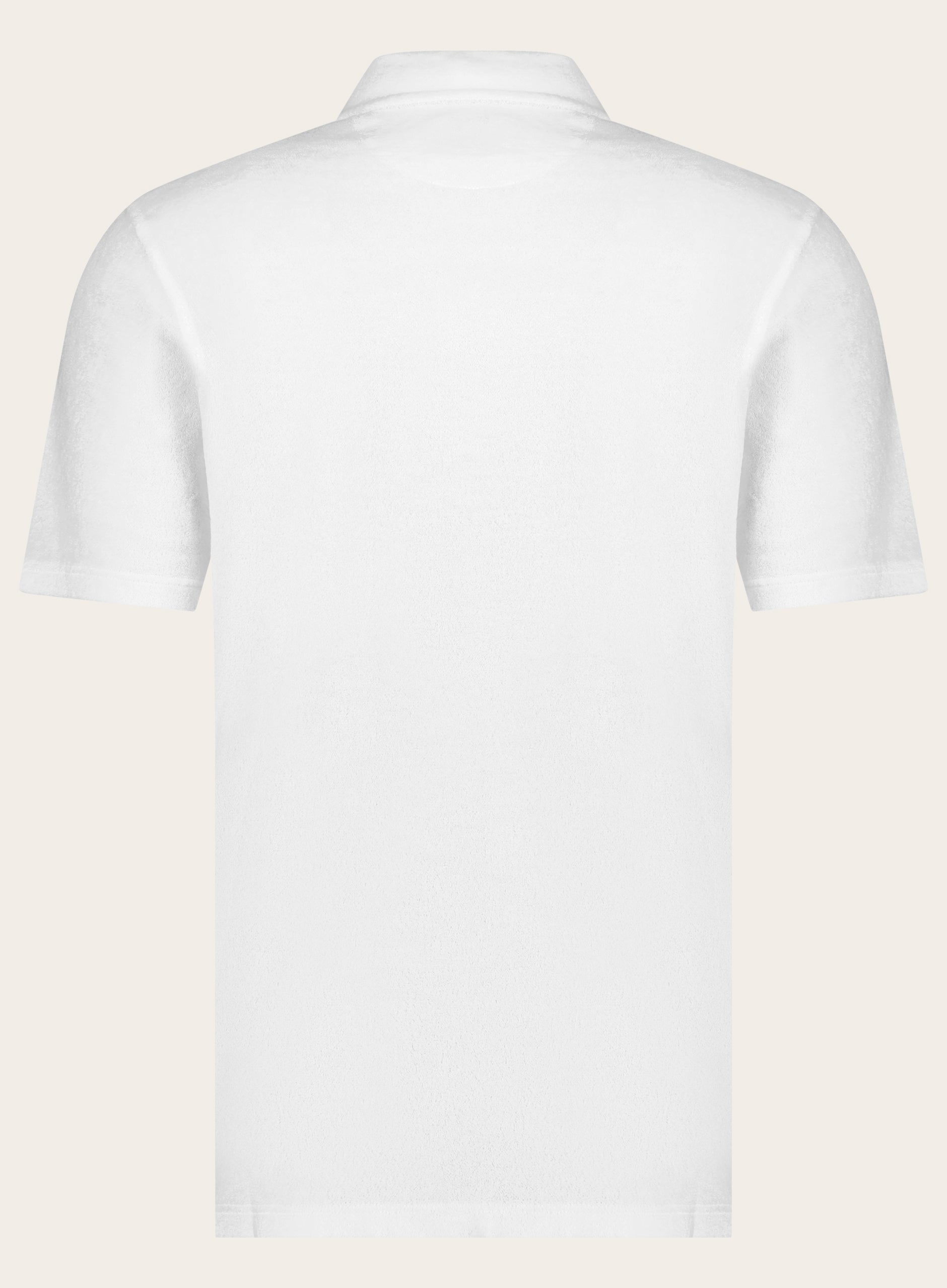 Regular-fit badstof polo | Wit