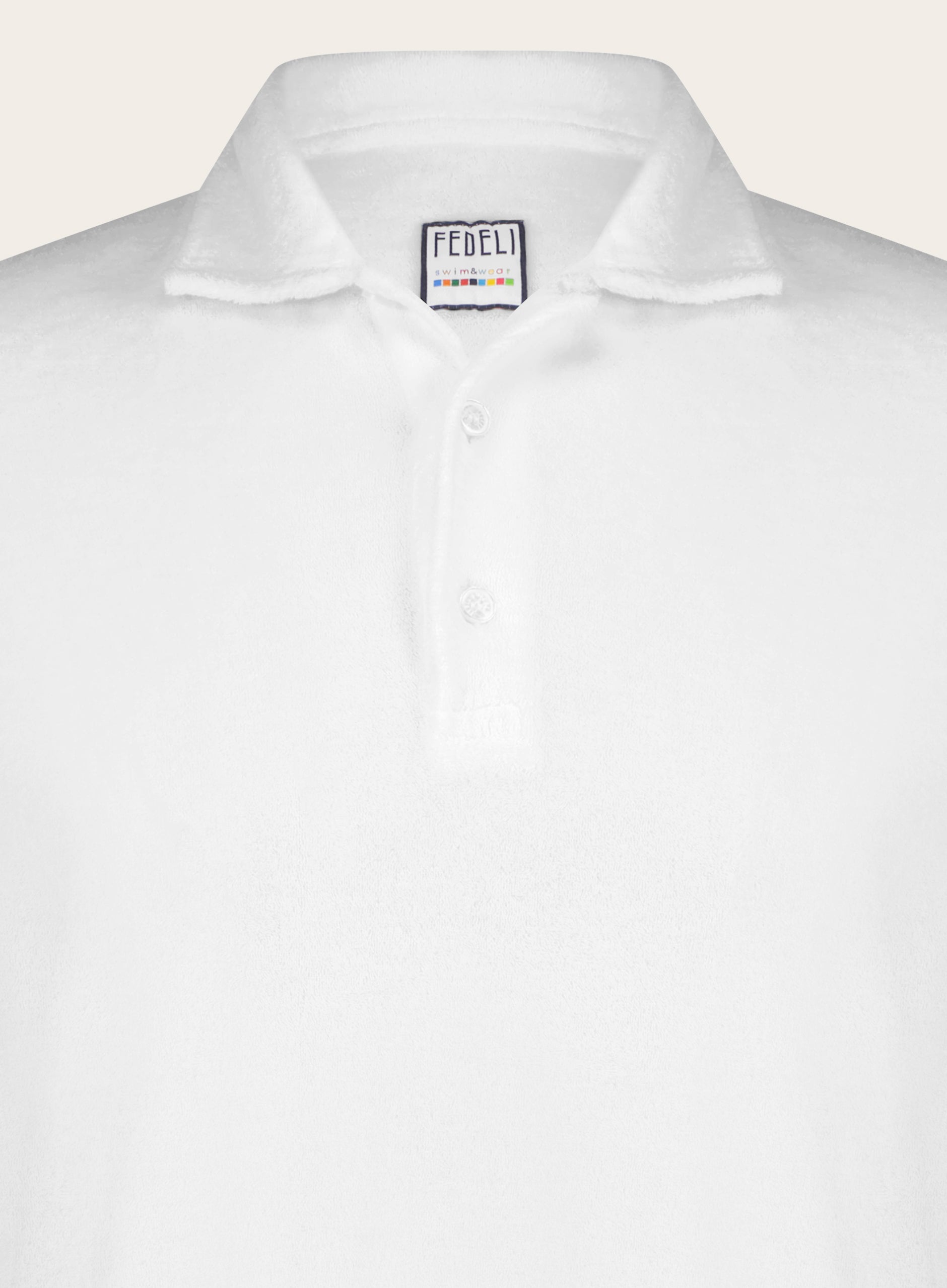 Regular-fit badstof polo | FULL_WIDTH | Wit