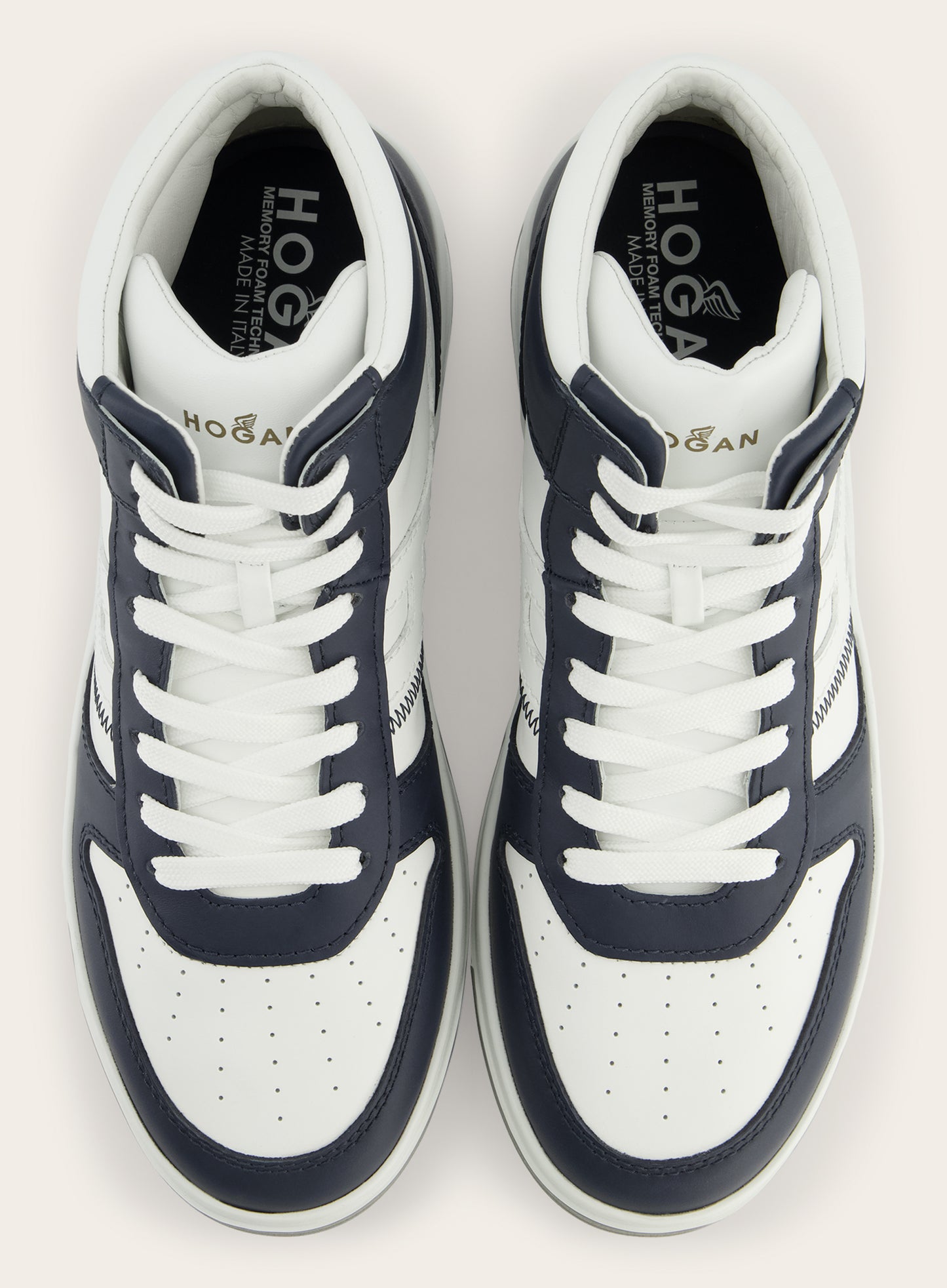 Lederen sneakers | BLUE NAVY