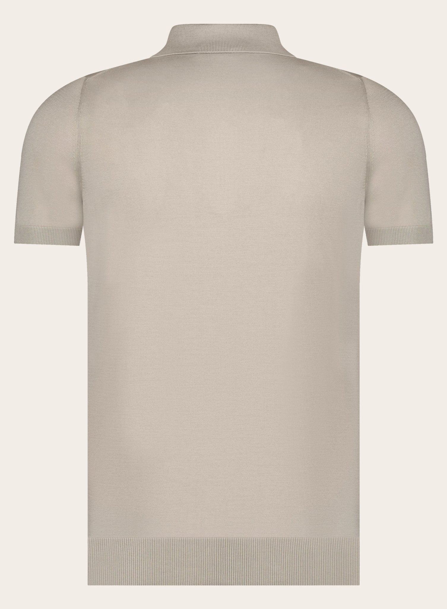 Zijden slim-fit polo | L.BEIGE