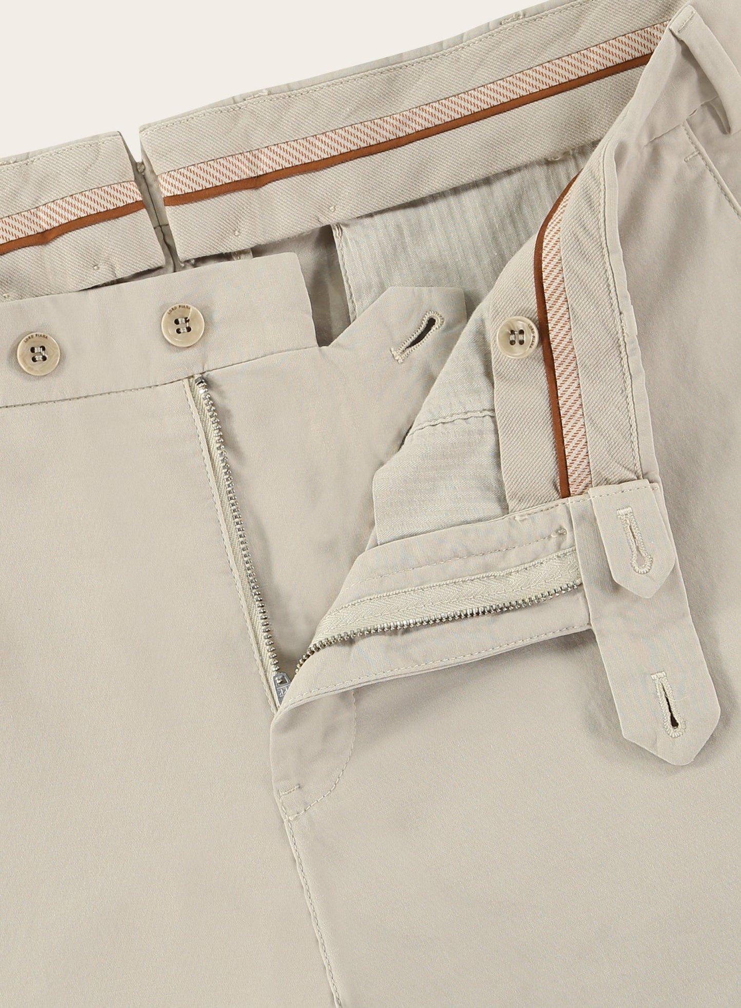 Slim-fit pantalon in stretch-katoen | GRIJS-BEIGE