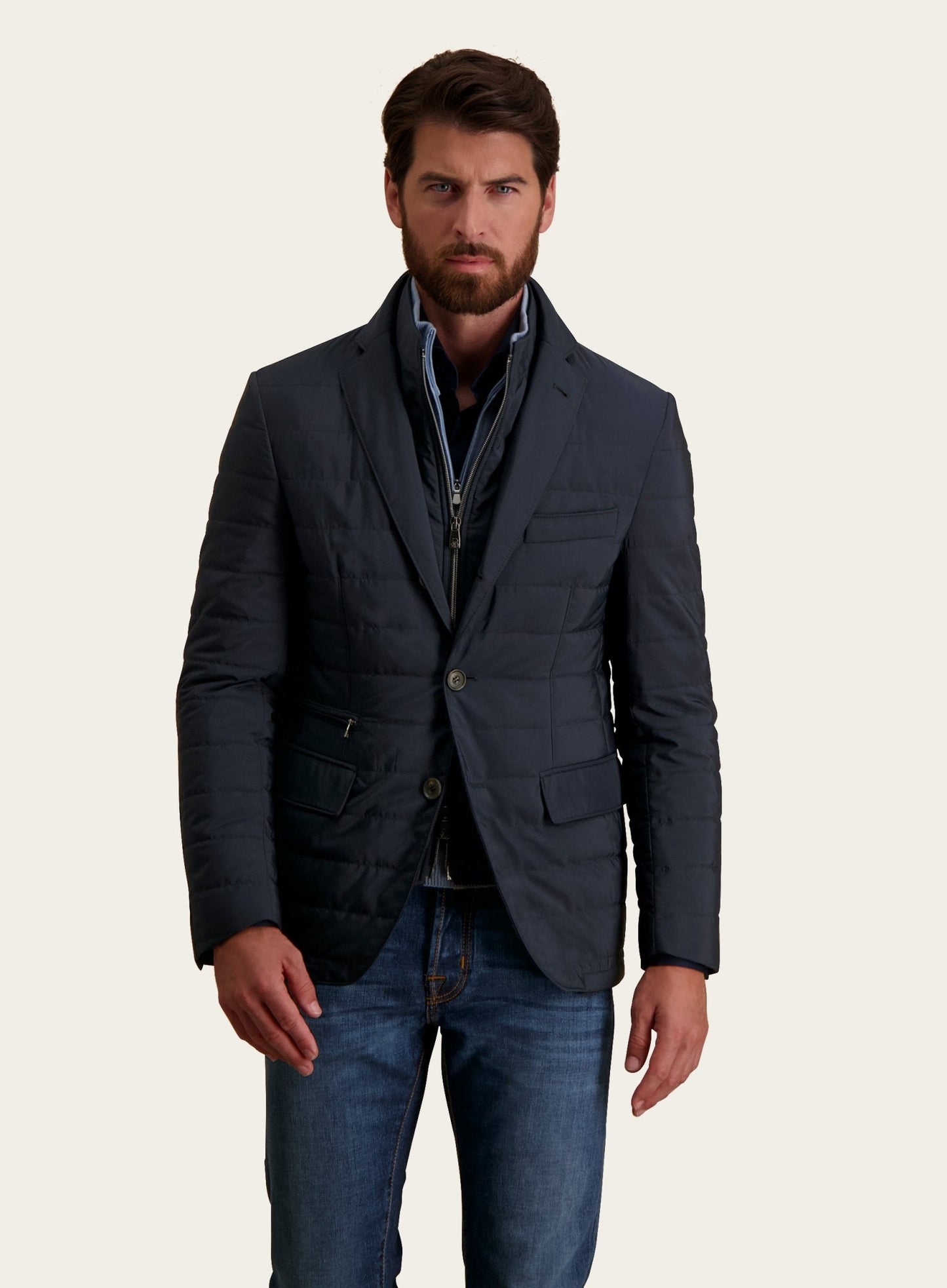 Padded jacket with removable interior