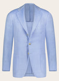 Handgemaakte colbert in cashmere zijde linnen | L.Blauw